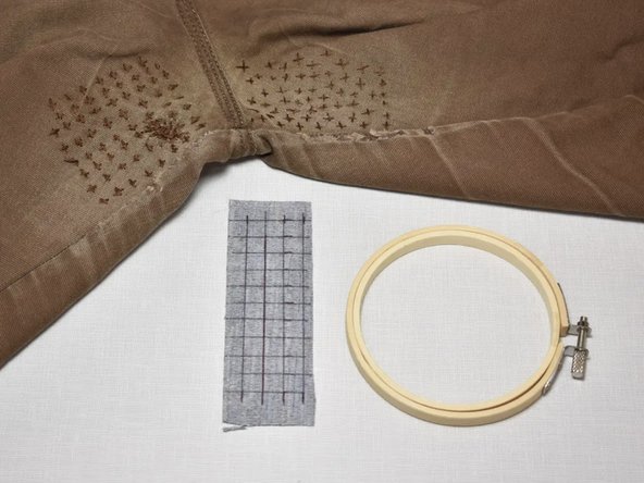 How to Mend and Reinforce Pants Crotch Using Sashiko Stitching: step 6, image 1 of 2