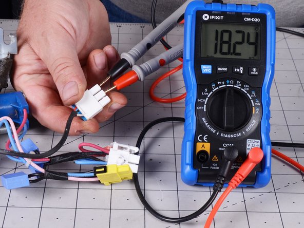 LG Refrigerator Water Inlet Valve Assembly Test and Replacement, Test the inlet valve assembly: crwdns2935265:011crwdnd2935265:03crwdnd2935265:03crwdne2935265:0