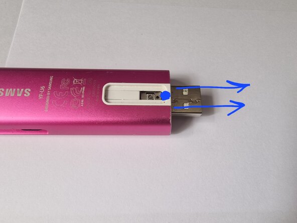 Samsung YP-U6 Battery Replacement: step 3, image 1 of 3