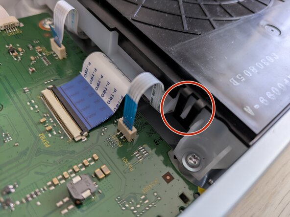 Panasonic DP-UB150-K Laser Replacement, Loosen drive lid: crwdns2935265:05crwdnd2935265:03crwdnd2935265:03crwdne2935265:0