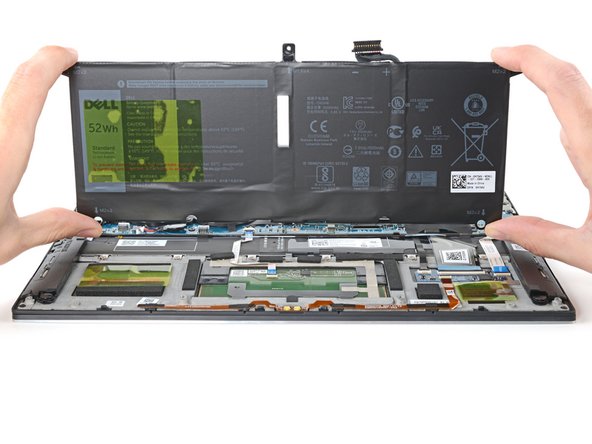 Dell XPS 13 9305 Battery Replacement, Remove the battery: crwdns2935265:06crwdnd2935265:03crwdnd2935265:03crwdne2935265:0
