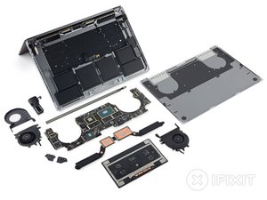 Vue éclatée du MacBook Pro 15" Touch Bar