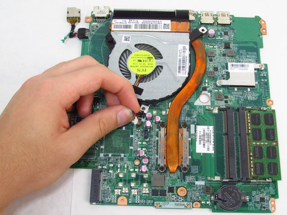 HP Pavilion 15-p046nr Fan Replacement, Fan: step 14, image 3 of 3