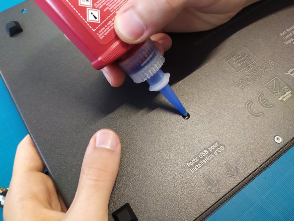 Lenovo X270 Restart PC Build, Mount the grille to the bottom plate: step 8, image 1 of 2