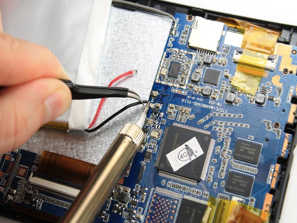 iVIEW-754TPC Battery Replacement, Desolder wires: crwdns2935265:03crwdnd2935265:02crwdnd2935265:03crwdne2935265:0