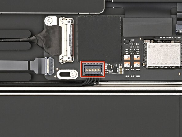 MacBook Neo Battery Replacement, Disconnect the right speaker: 手順 9、 3の画像 1