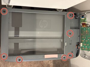 How to clean the HP Photosmart 2575 All-in-One's scanner glass