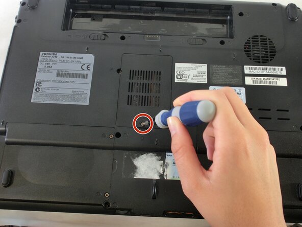 Toshiba Satellite A210 RAM Replacement, RAM: step 1, image 1 of 2
