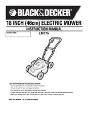 Black+Decker 18 Corded Electric Lawn Mower LM175 - iFixit