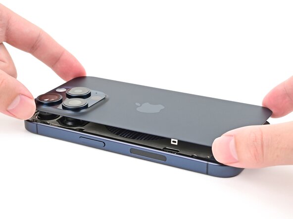iPhone 15 Pro Max Back Glass Replacement, Install the back glass: crwdns2935265:037crwdnd2935265:02crwdnd2935265:03crwdne2935265:0
