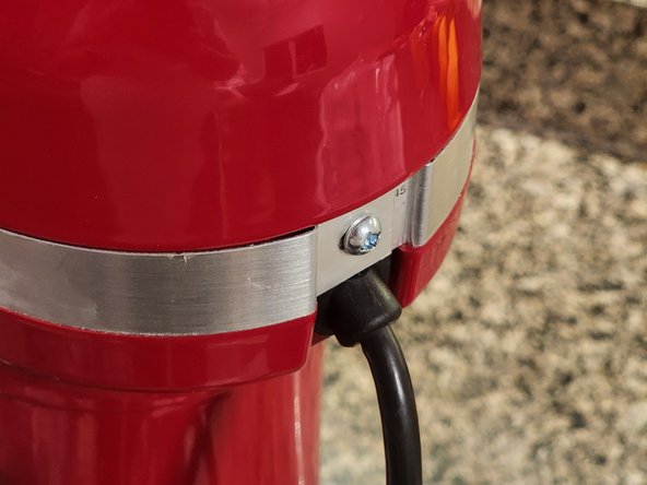 New KitchenAid 5.5/6.0/7.0-quart Bowl-Lift Stand Mixers (Models: KSM55/KSM60/KSM70) - Power Cord Replacement, Remove the trim band: step 3, image 1 of 1
