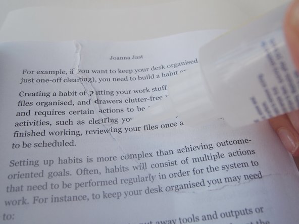 How To Fix a Torn Book Page: step 4, image 2 of 3