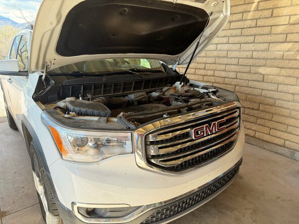 2019 GMC Acadia Headlight Replacement, Headlight Bulb: step 1, image 2 of 3