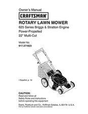 Craftsman 625 series 190cc on sale lawn mower manual