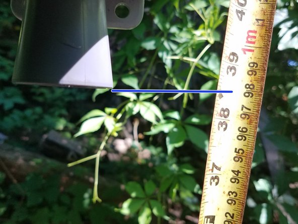 Depth Sensor Node Streambed Installation Procedure, Measuring starting depth: step 7, image 3 of 3