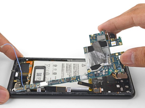 Google Pixel 3 Motherboard Replacement, Remove the motherboard: step 40, image 2 of 3