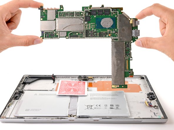Microsoft Surface Pro 4 Motherboard Replacement, Remove the motherboard: crwdns2935265:051crwdnd2935265:03crwdnd2935265:03crwdne2935265:0