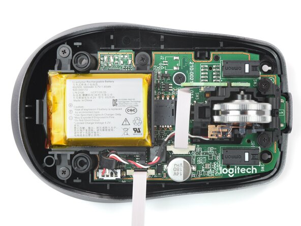 Logitech MX Anywhere 3 for Mac Battery Replacement, Remove the battery housing screws: crwdns2935265:012crwdnd2935265:02crwdnd2935265:02crwdne2935265:0