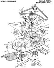 Murray 38 inch drive belt online size