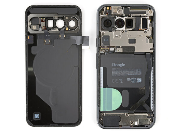 Google Pixel 10 Pro XL USB‑C Board Replacement, Back glass adhesive information: 6 단계, 이미지 3개 중 3개
