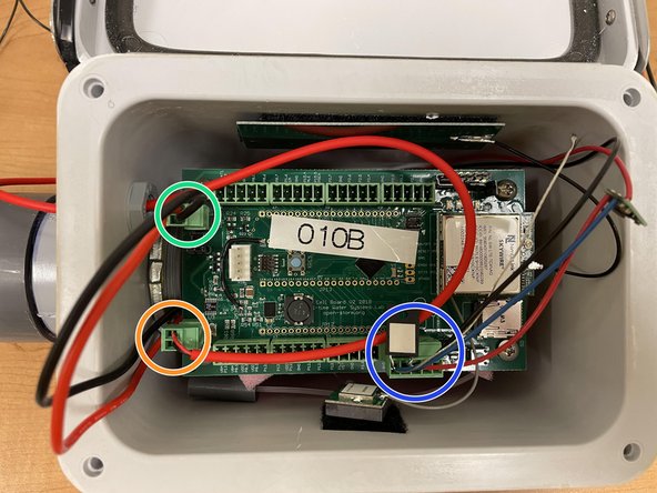 GI Node with Pressure Transducer Assembly, Installing Board inside Enclosure: step 30, image 2 of 2