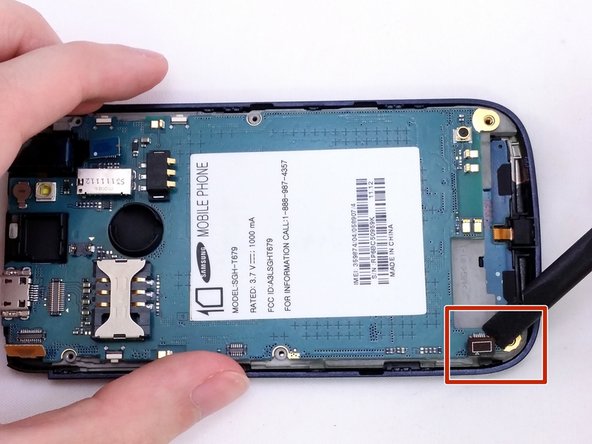 Samsung Exhibit II 4G Display Assembly Replacement, Motherboard: crwdns2935265:015crwdnd2935265:02crwdnd2935265:03crwdne2935265:0