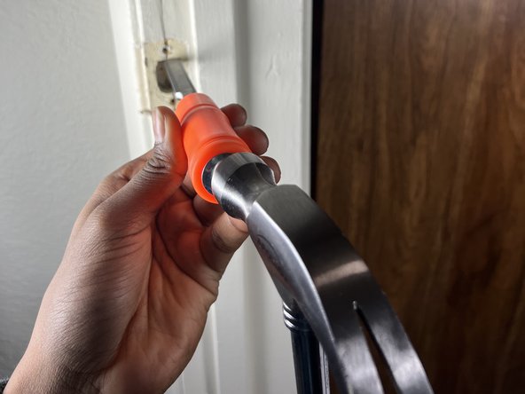 How to Fix The Hole For a Misaligned Door Latch: step 4, image 3 of 3