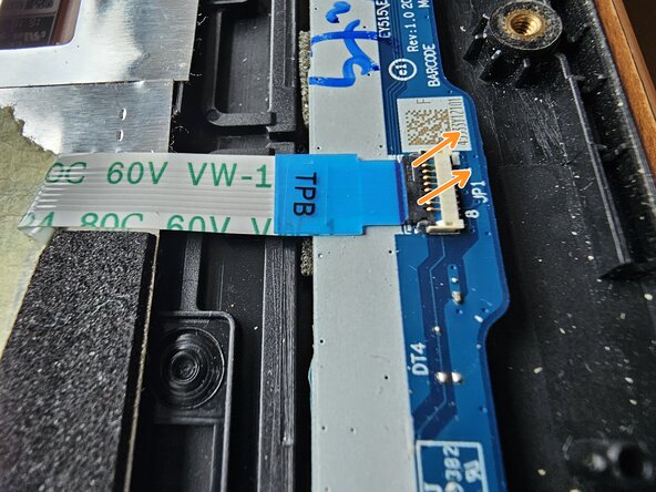 Lenovo Legion Y530-15ICH Upper Case with Keyboard Replacement, Remove the touchpad board (1/2): crwdns2935265:014crwdnd2935265:02crwdnd2935265:03crwdne2935265:0