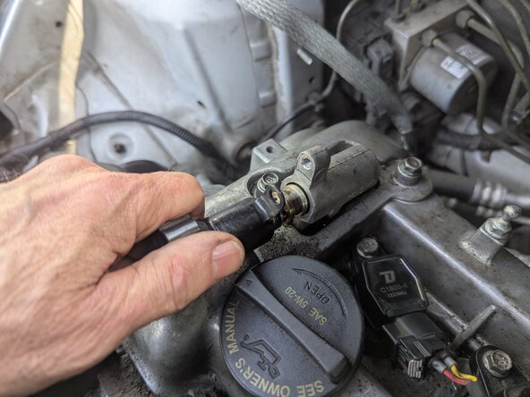 Hyundai Accent CVVT Oil Control Valve Replacement, Remove the oil control valve: step 6, image 3 of 3