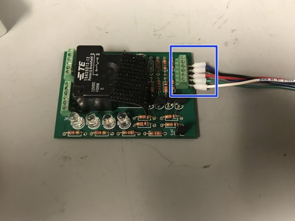 Autosampler Node Assembly (For New Version), Preparing wires for the relay board: step 21, image 2 of 3