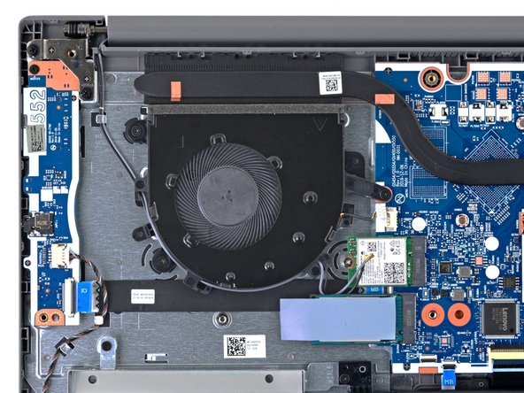 Lenovo IdeaPad 3-15IIL05 Fan Replacement, Unfasten the fan: crwdns2935265:013crwdnd2935265:02crwdnd2935265:02crwdne2935265:0