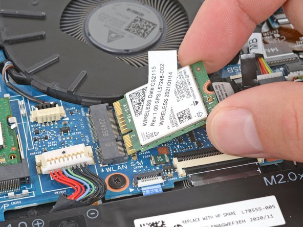 HP EliteBook 840 G7 Wi-Fi Module Replacement, Remove the Wi-Fi module: crwdns2935265:011crwdnd2935265:02crwdnd2935265:02crwdne2935265:0