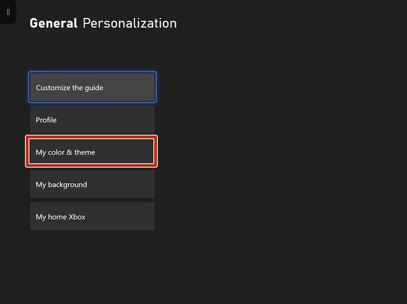 How to change your Xbox menu color. (Xbox One and above): Schritt 3, Bild 1 von 2