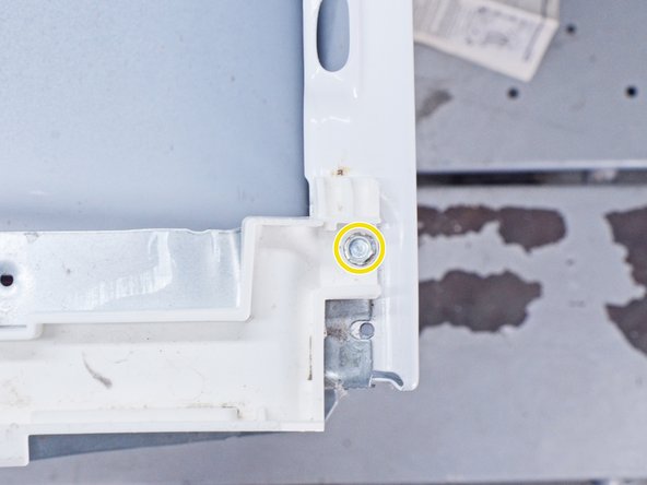 Whirlpool WED87HED Dryer Hi-Limit Thermostat/Inlet Thermistor Testing and Replacement, Unfasten the upper front bulkhead: crwdns2935265:034crwdnd2935265:03crwdnd2935265:03crwdne2935265:0