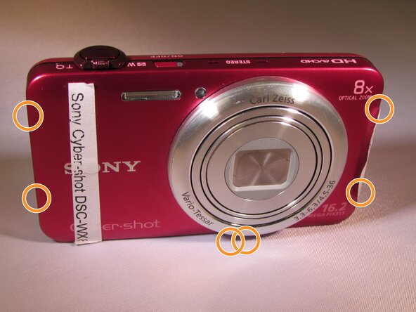 Sony Cyber-shot DSC-WX80 Front Cover Replacement, Front Cover: шаг 1, изображение 1 из 3