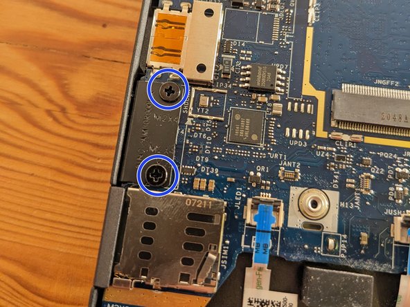 Dell Latitude 7420 Keyboard Replacement/Teardown, remove USB C screws: step 12, image 3 of 3