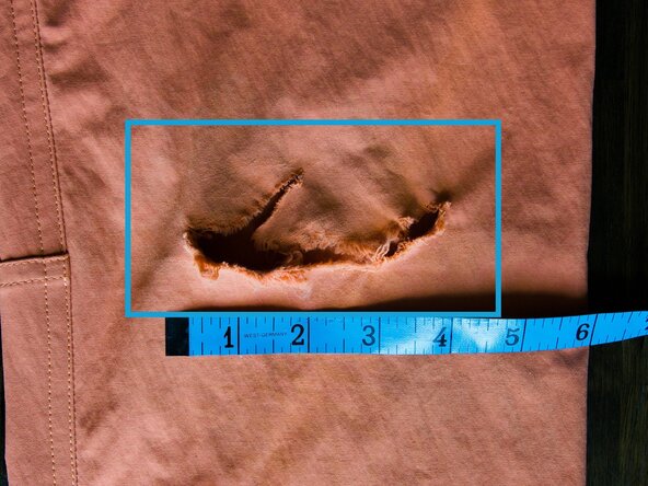 Whip Stitch on a Patch, Assess the damage: crwdns2935265:02crwdnd2935265:03crwdnd2935265:03crwdne2935265:0