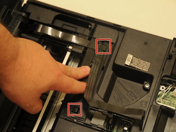 Brother MFC-490CW Print head Replacement, Remove data cable: crwdns2935265:09crwdnd2935265:02crwdnd2935265:03crwdne2935265:0