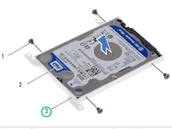 Dell Inspiron 15z 5523 Hard Drive Assembly Replacement, Lifting the Hard Drive: crwdns2935265:03crwdnd2935265:02crwdnd2935265:02crwdne2935265:0