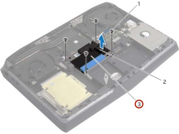 Dell Alienware 17 Memory Modules 1 & 2 Replacement, Remove the Screws: step 17, image 2 of 2