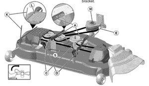 Craftsman 54 inch mower deck belt diagram sale