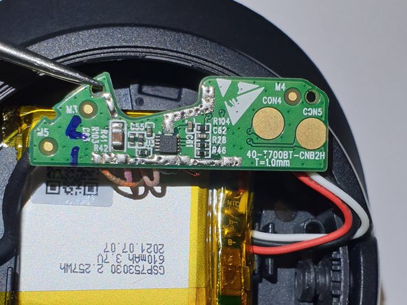 JBL Tune 700BT Teardown, left side - pcb: crwdns2935265:09crwdnd2935265:02crwdnd2935265:03crwdne2935265:0