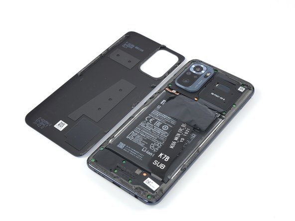 Xiaomi Redmi Note 10S Battery Replacement, Remove the back cover: crwdns2935265:08crwdnd2935265:03crwdnd2935265:03crwdne2935265:0