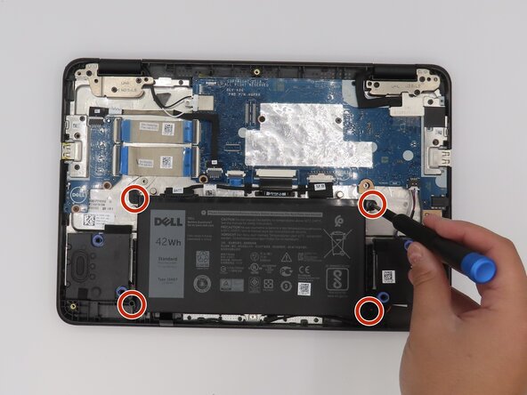 Dell Chromebook 3100 IO Board Replacement, Battery: crwdns2935265:03crwdnd2935265:01crwdnd2935265:02crwdne2935265:0