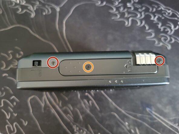 Panasonic RQ-NX10 Drive Belt Replacement, Removing top case: step 1, image 1 of 2