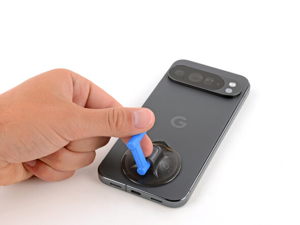 Google Pixel 10 Pro XL USB‑C Board Replacement, Prop up the back glass: 11 단계, 이미지 3개 중 1개