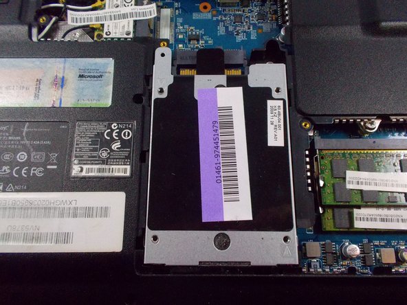Gateway MS2285 Hard Drive Replacement, Unlock Hard Drive Cover and Hard Drive: crwdns2935265:08crwdnd2935265:02crwdnd2935265:02crwdne2935265:0