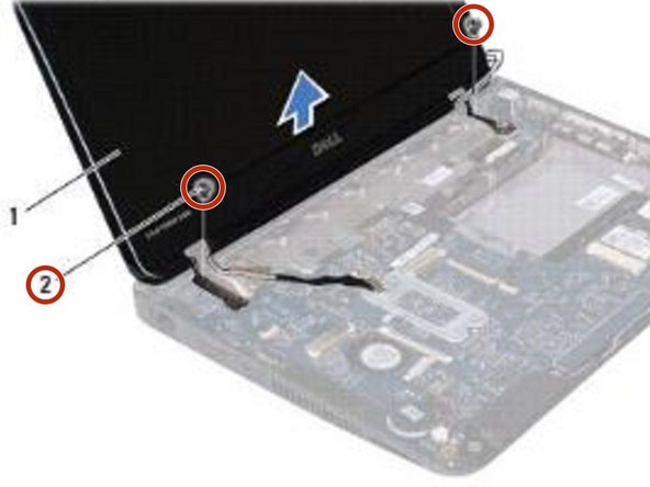 Dell Inspiron 11z 1120 Display Assembly Replacement, Place the Display Assembly: crwdns2935265:04crwdnd2935265:02crwdnd2935265:02crwdne2935265:0