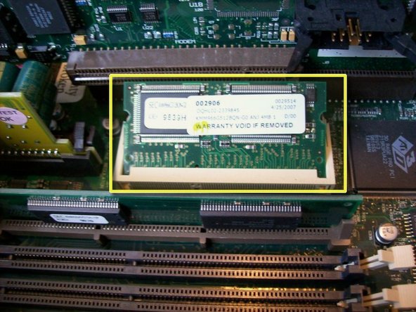 PowerMac G3 All-In-One Teardown, Installing VideoRAM/SGRAM: step 7, image 2 of 3