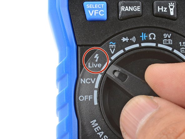 How to Make Advanced Measurements With a Multimeter, How to use the Live Wire function: crwdns2935265:017crwdnd2935265:02crwdnd2935265:03crwdne2935265:0